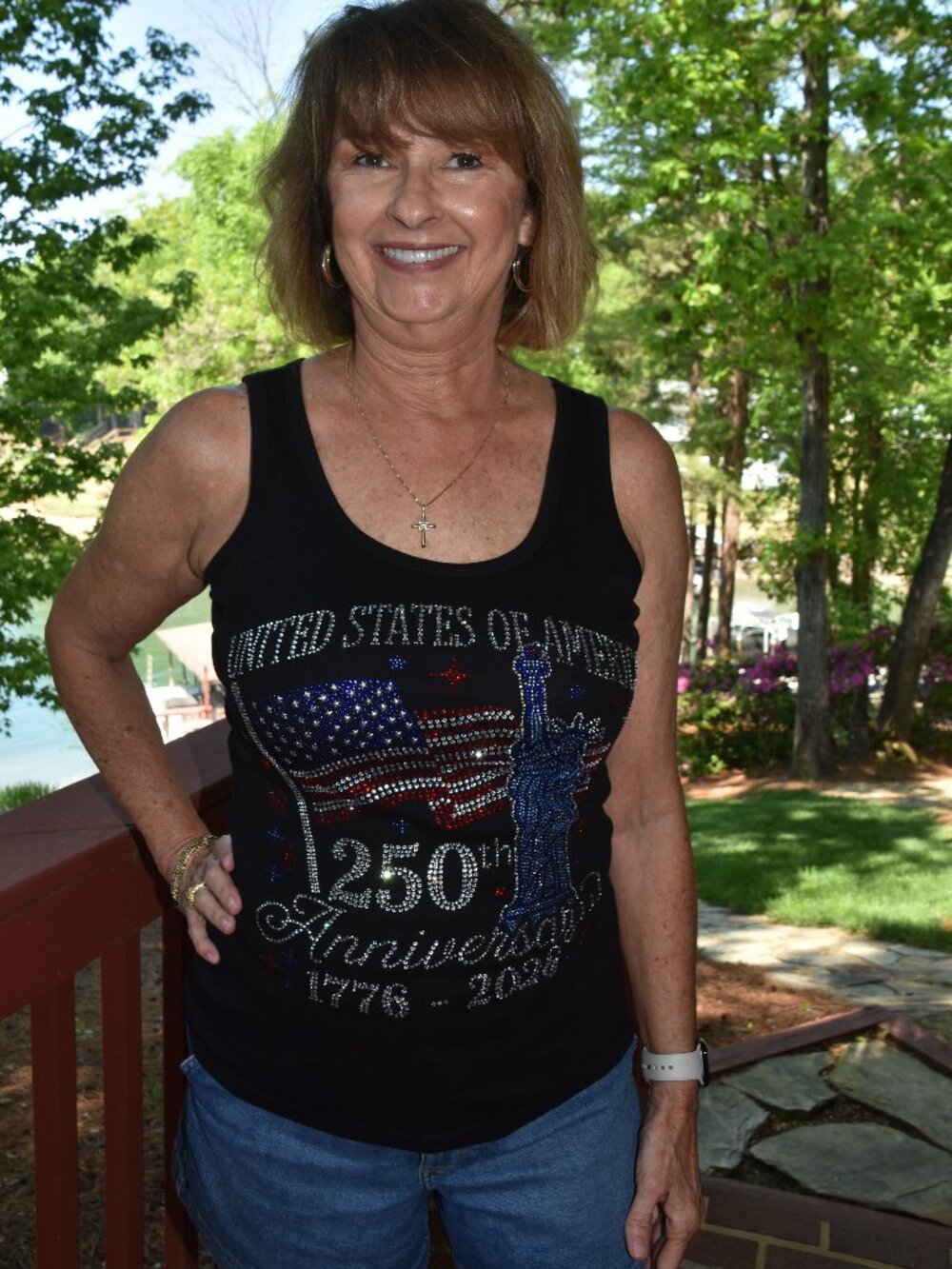 America's 250th Birthday 4th of July rhinestone tank sz XS S M L XL XXL 1X 2… - Picture 7 of 8